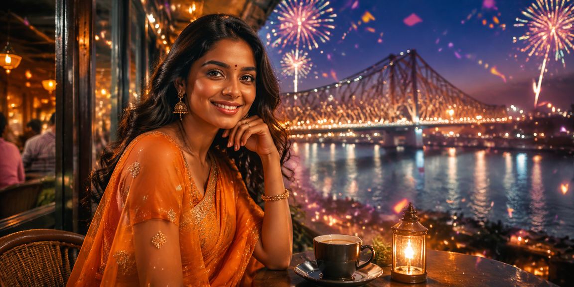 Kolkata Howrah bridge with a focus on entertainment and payments